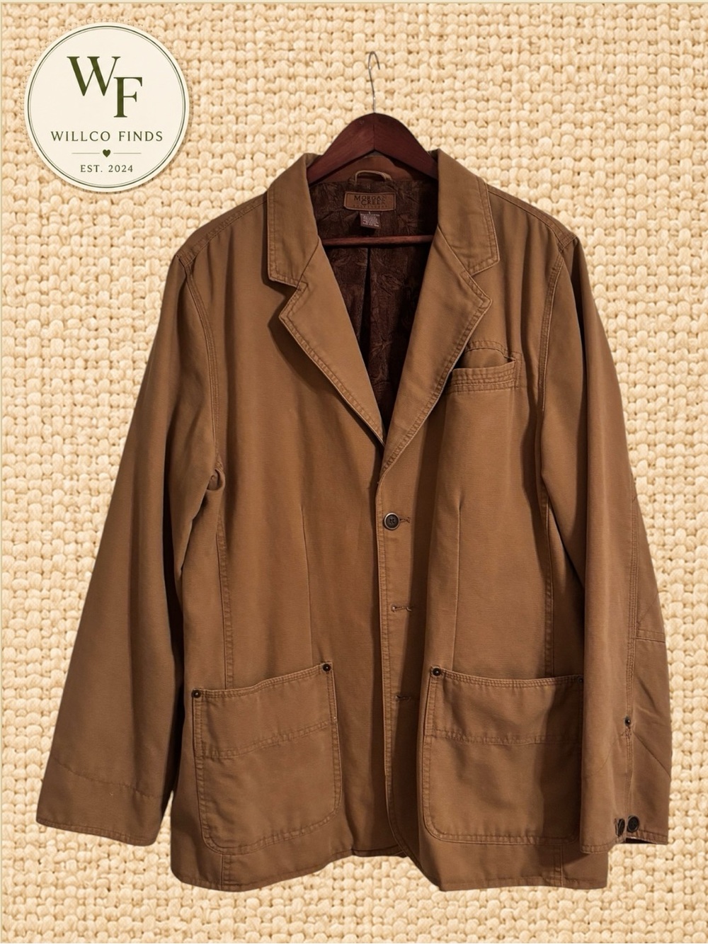 Morgan Creek Outfitters Men’s L Brown Barn Chore Jacket Blazer Workwear Lined
